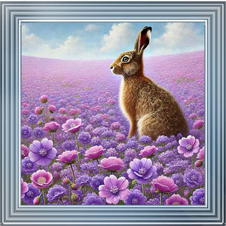 AN2151 Hare In Heather Side View