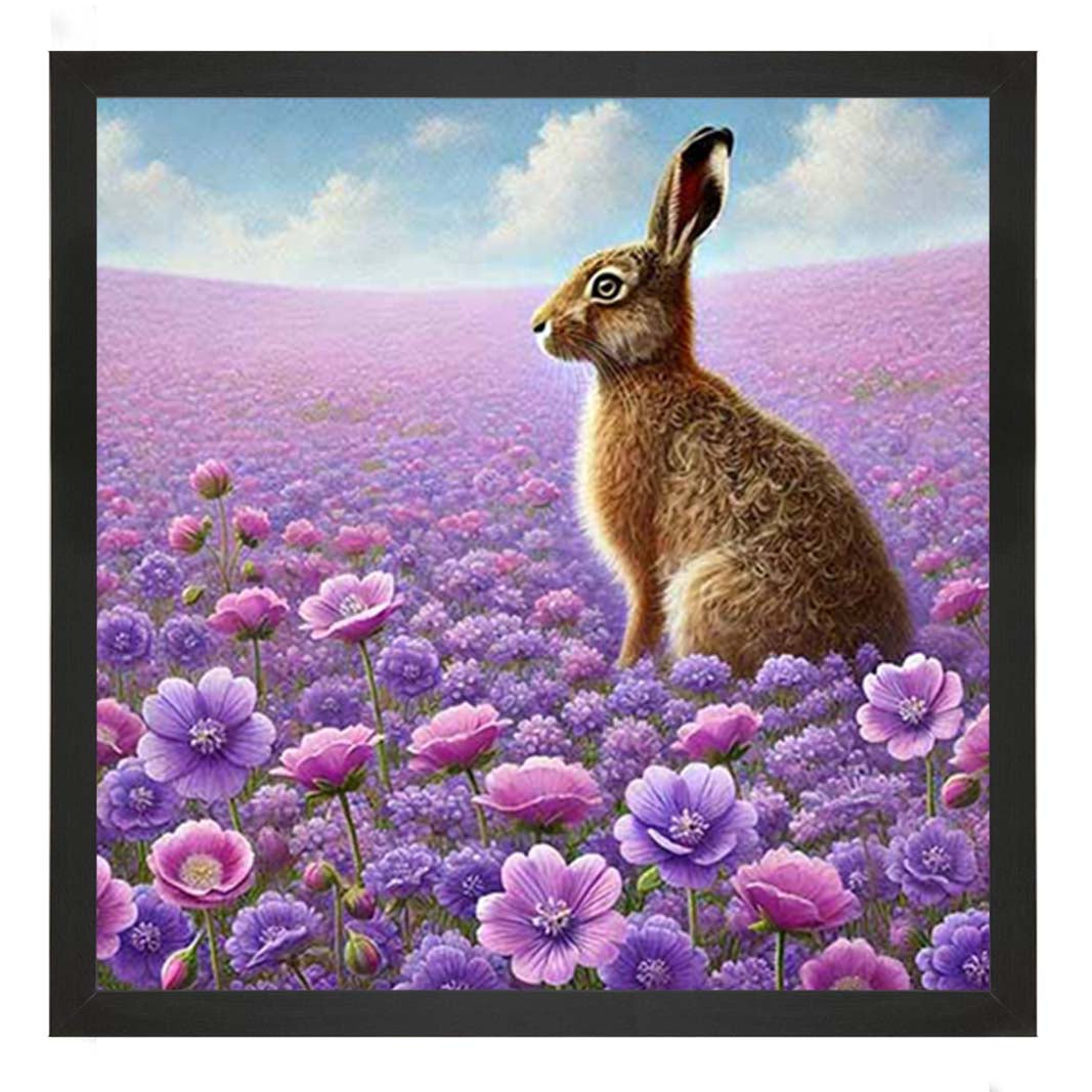 AN2151 Hare In Heather Side View