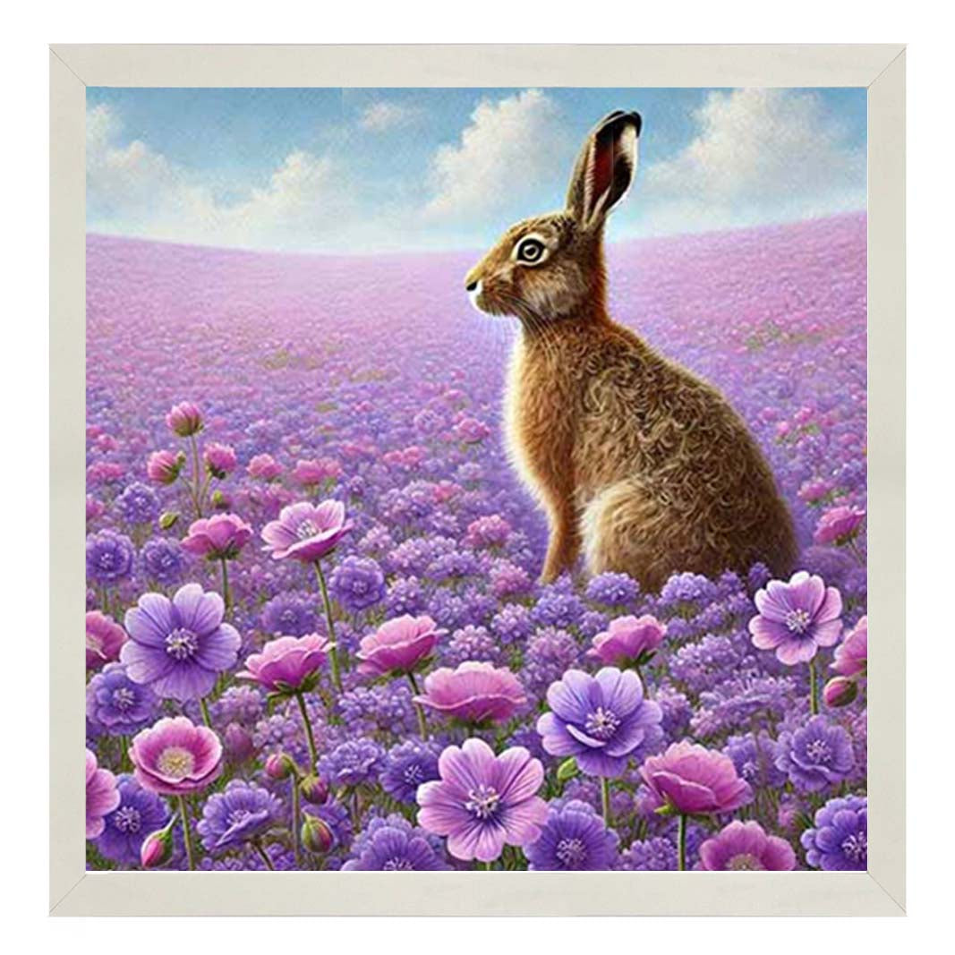 AN2151 Hare In Heather Side View