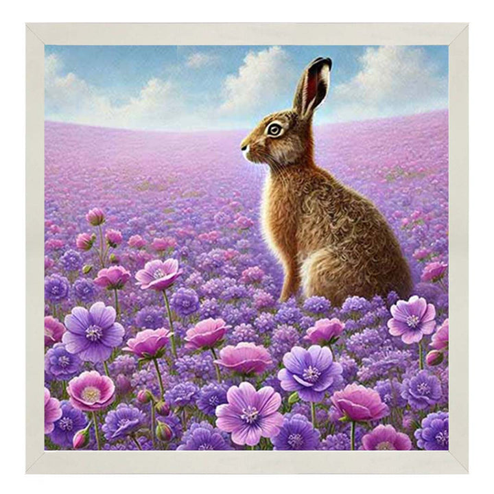 AN2151 Hare In Heather Side View