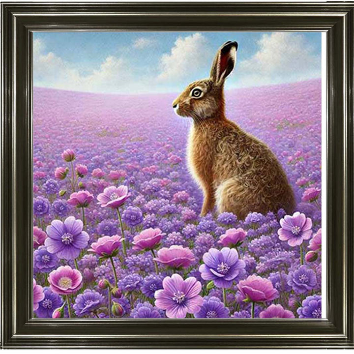 AN2151 Hare In Heather Side View