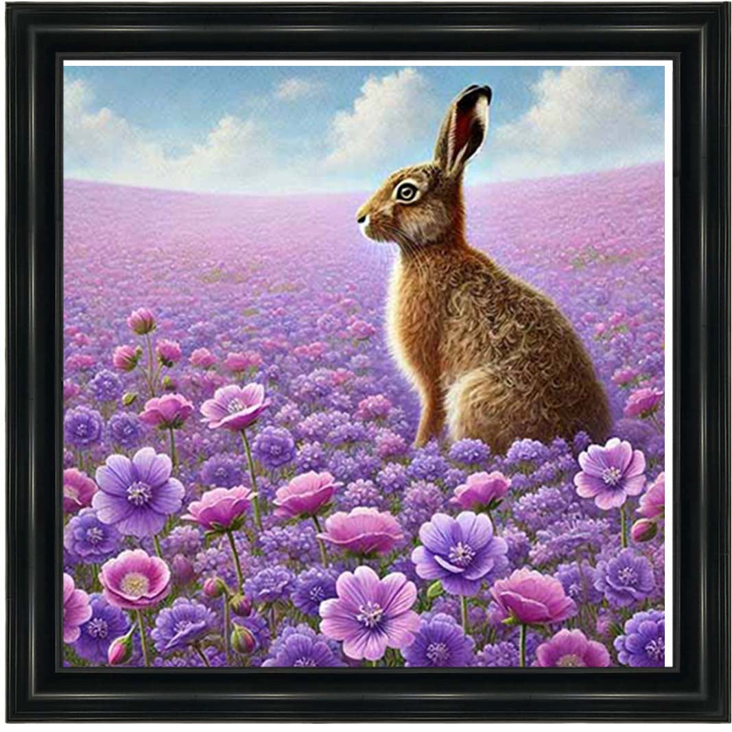 AN2151 Hare In Heather Side View