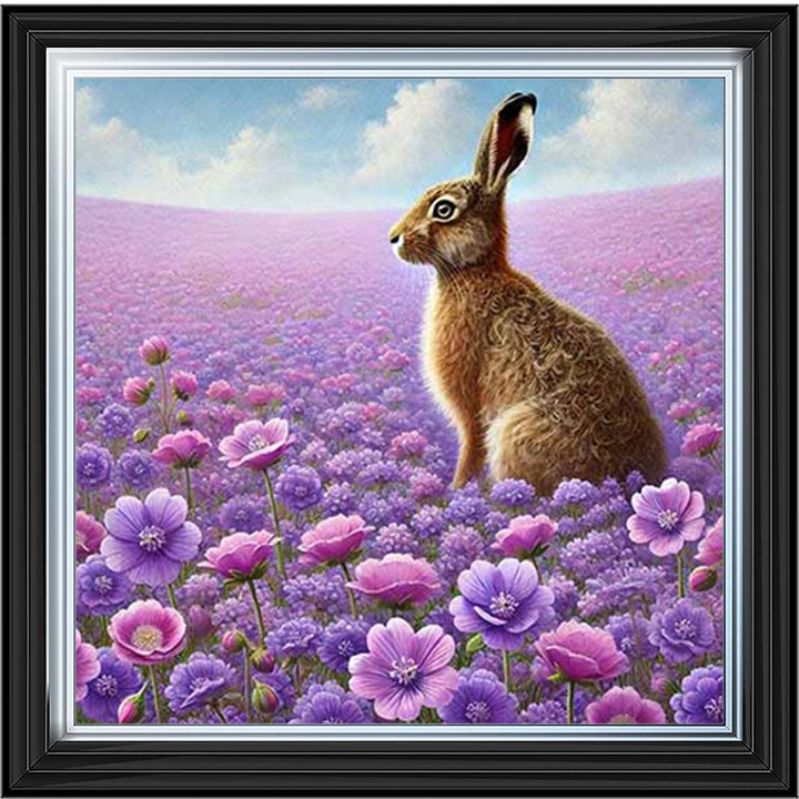 AN2151 Hare In Heather Side View