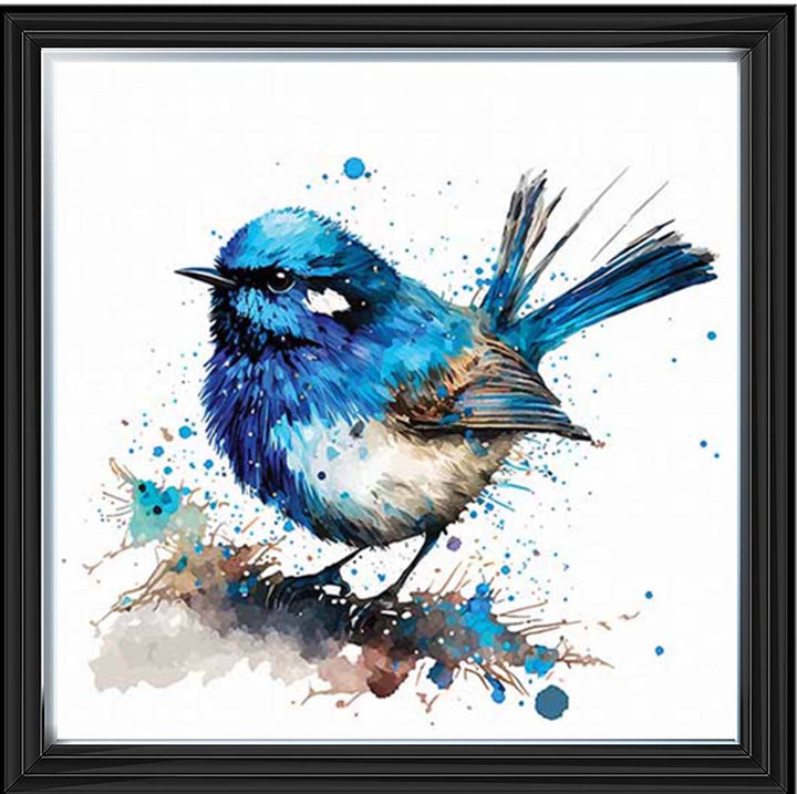 AN2159 Blue Robin Facing Left