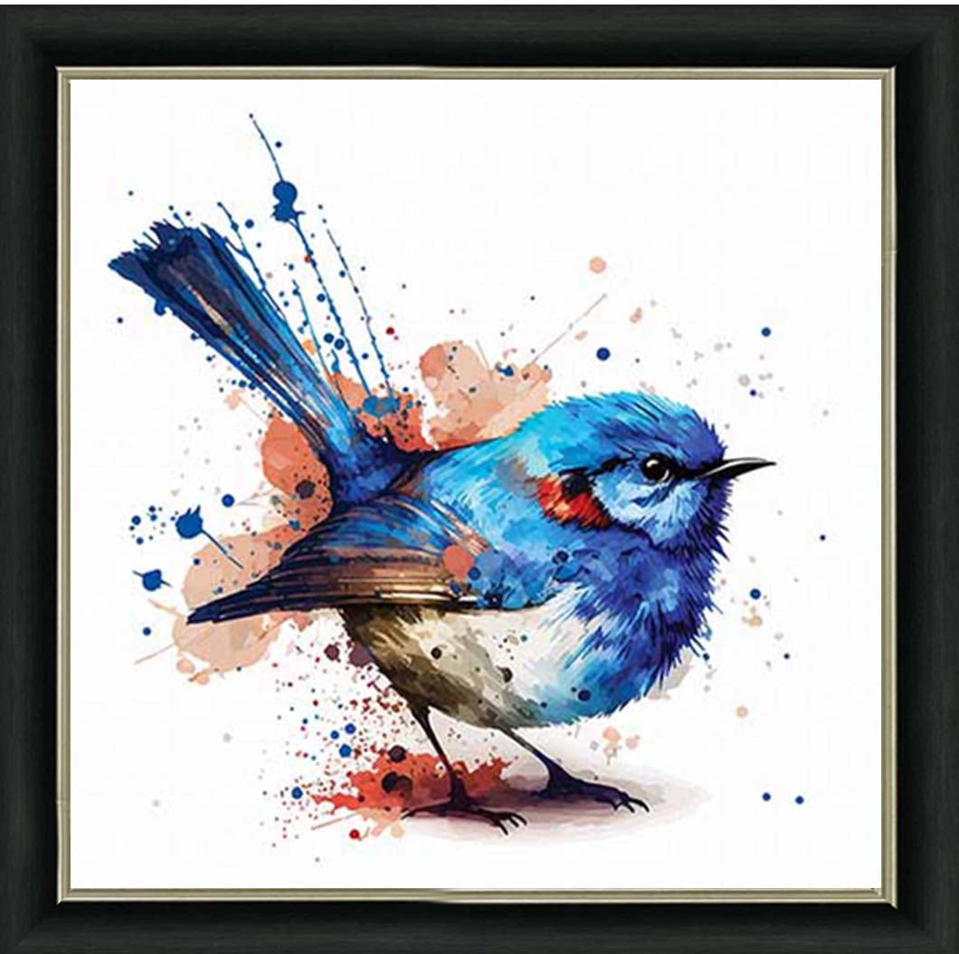 AN2160 Blue Robin Facing Right