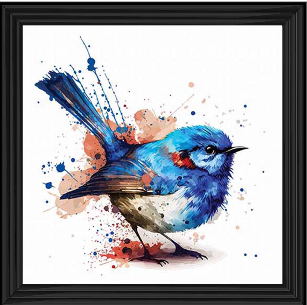 AN2160 Blue Robin Facing Right