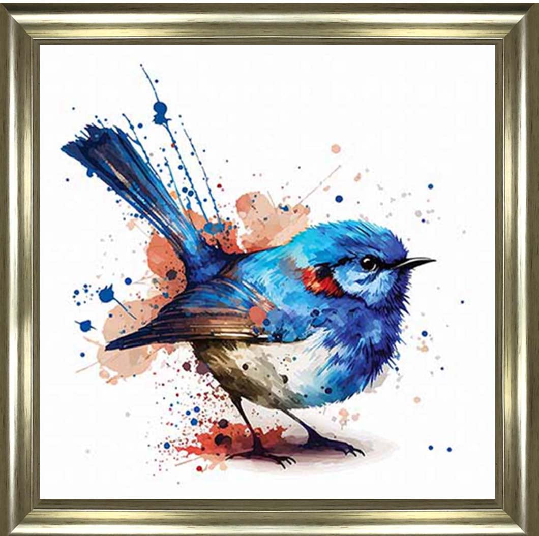 AN2160 Blue Robin Facing Right