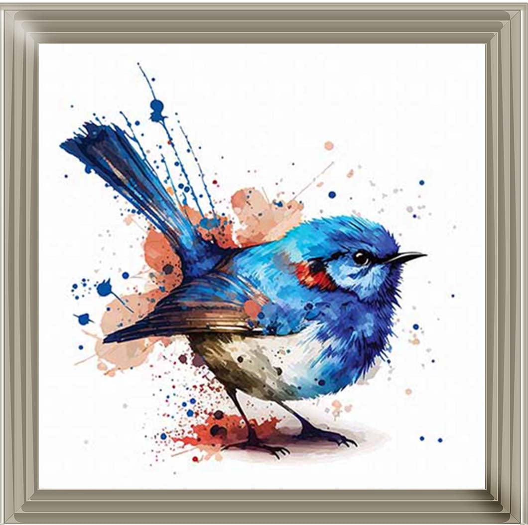 AN2160 Blue Robin Facing Right