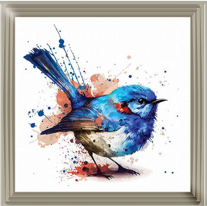 AN2160 Blue Robin Facing Right