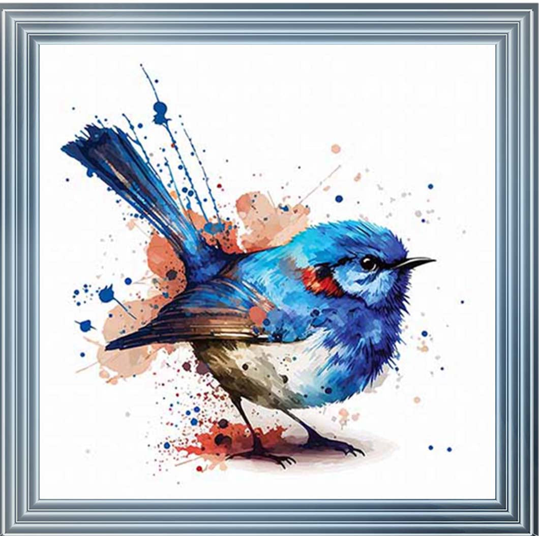 AN2160 Blue Robin Facing Right