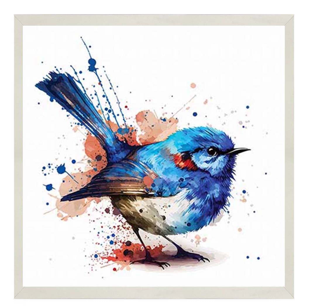 AN2160 Blue Robin Facing Right