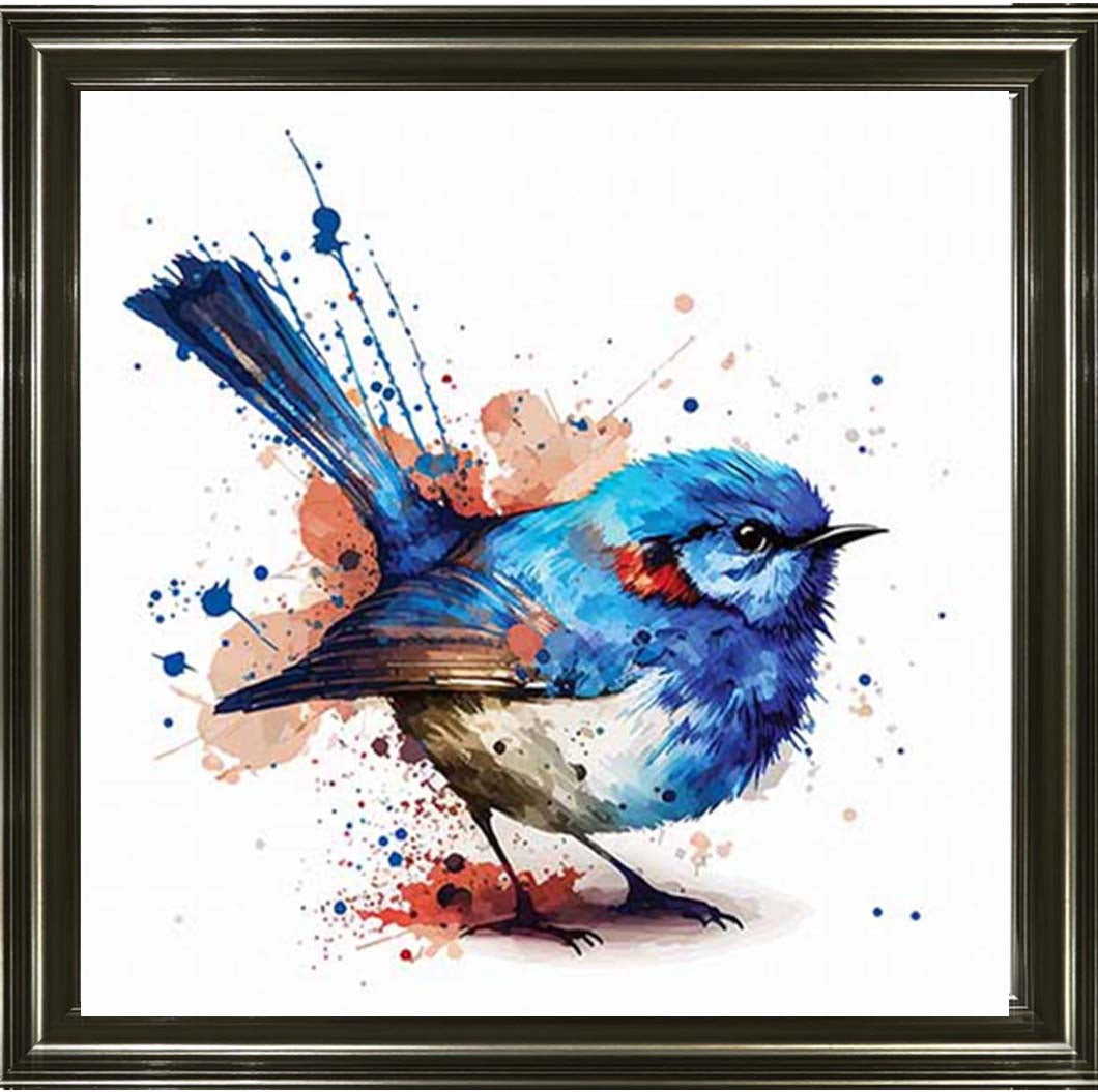 AN2160 Blue Robin Facing Right