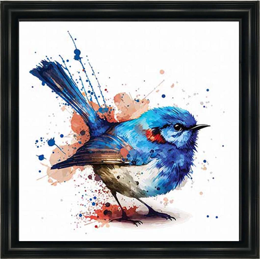 AN2160 Blue Robin Facing Right