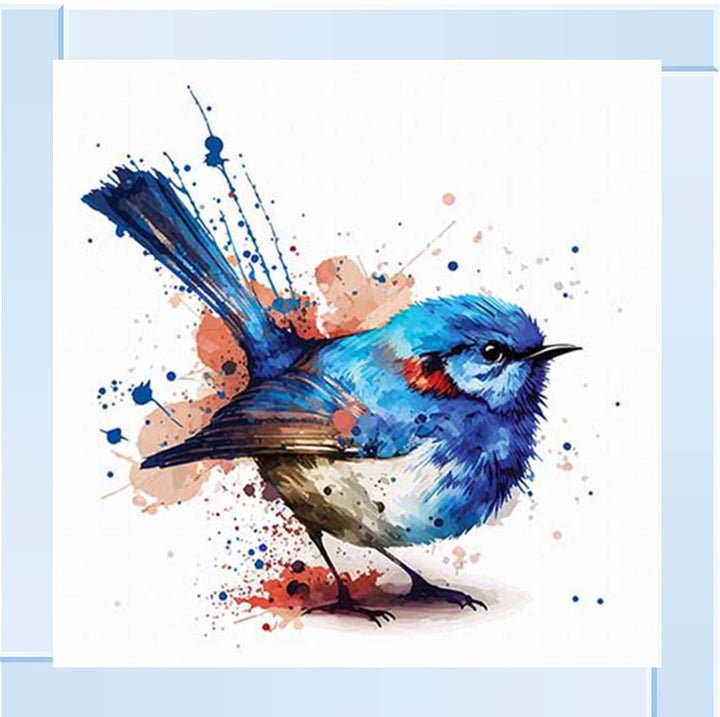 AN2160 Blue Robin Facing Right
