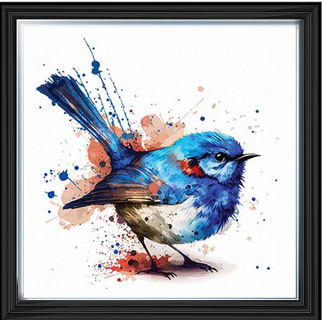 AN2160 Blue Robin Facing Right