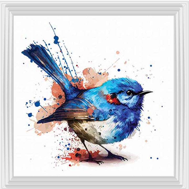 AN2160 Blue Robin Facing Right