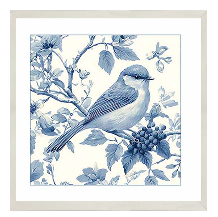 AN2168 Blue Delft Bird Facing Right