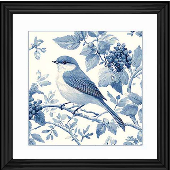 AN2169 Blue Delft Bird Facing Right
