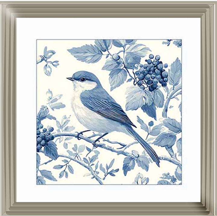 AN2169 Blue Delft Bird Facing Right