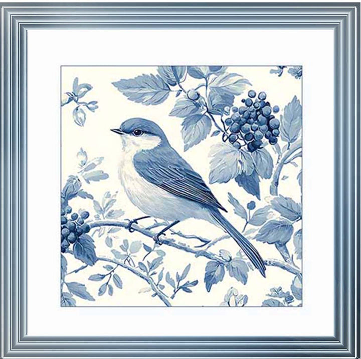 AN2169 Blue Delft Bird Facing Right