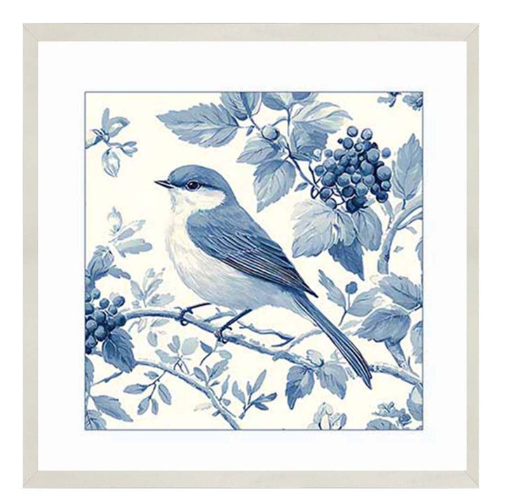 AN2169 Blue Delft Bird Facing Right