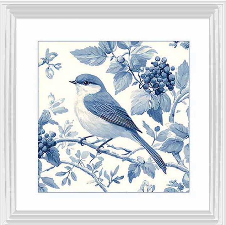 AN2169 Blue Delft Bird Facing Right
