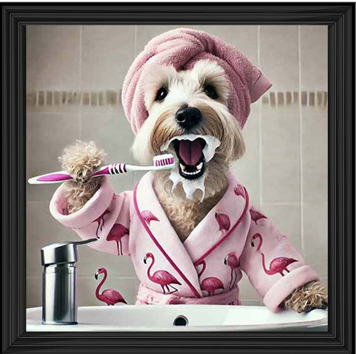 AN2200 Westie Brushing Teath ||