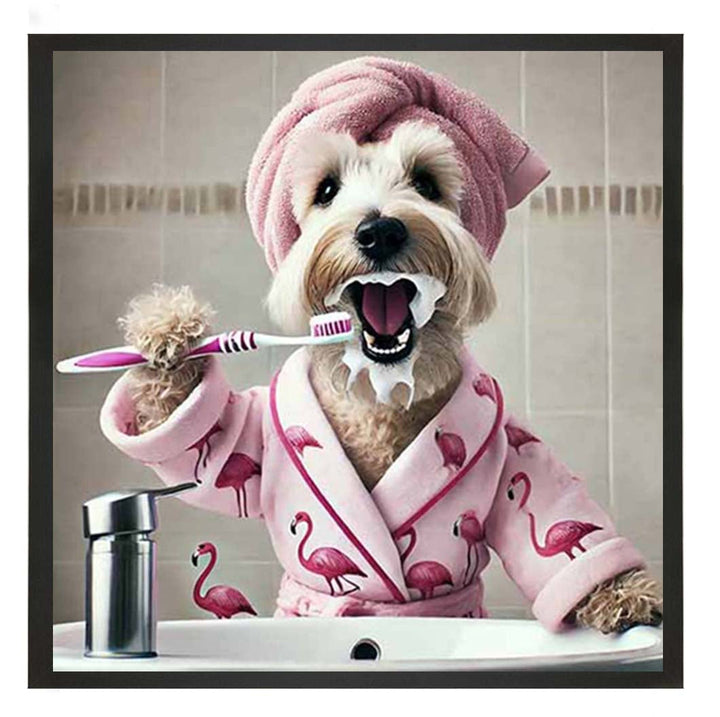 AN2200 Westie Brushing Teath ||