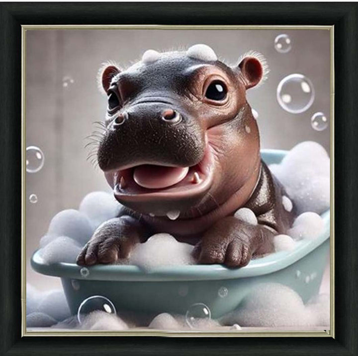 AN2203 Baby Hippo Enjoy Bathing