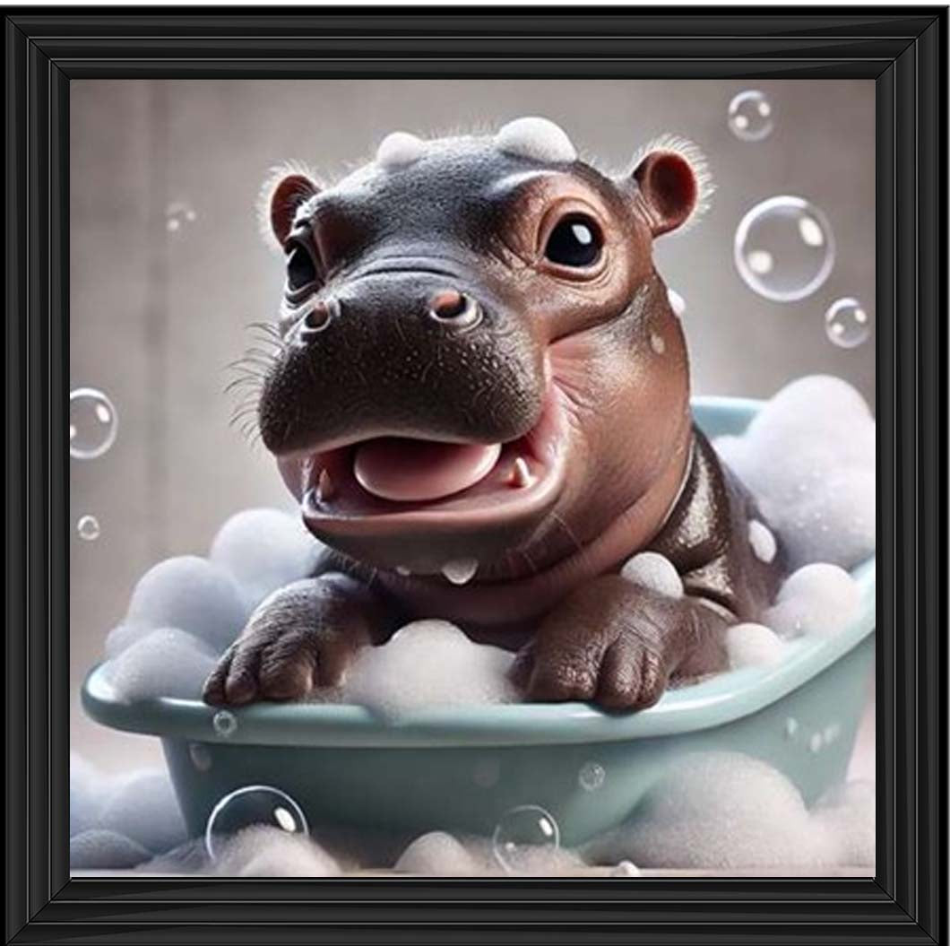 AN2203 Baby Hippo Enjoy Bathing