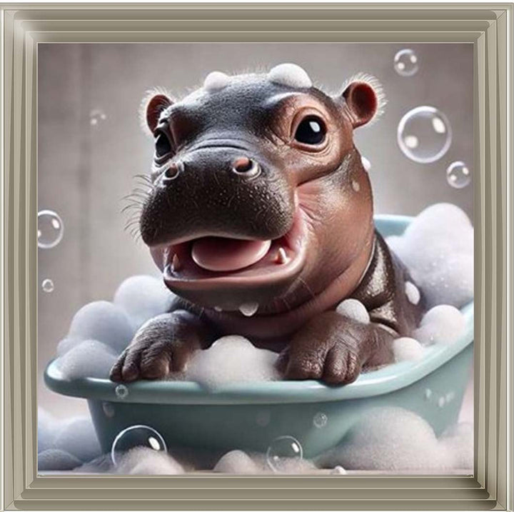 AN2203 Baby Hippo Enjoy Bathing