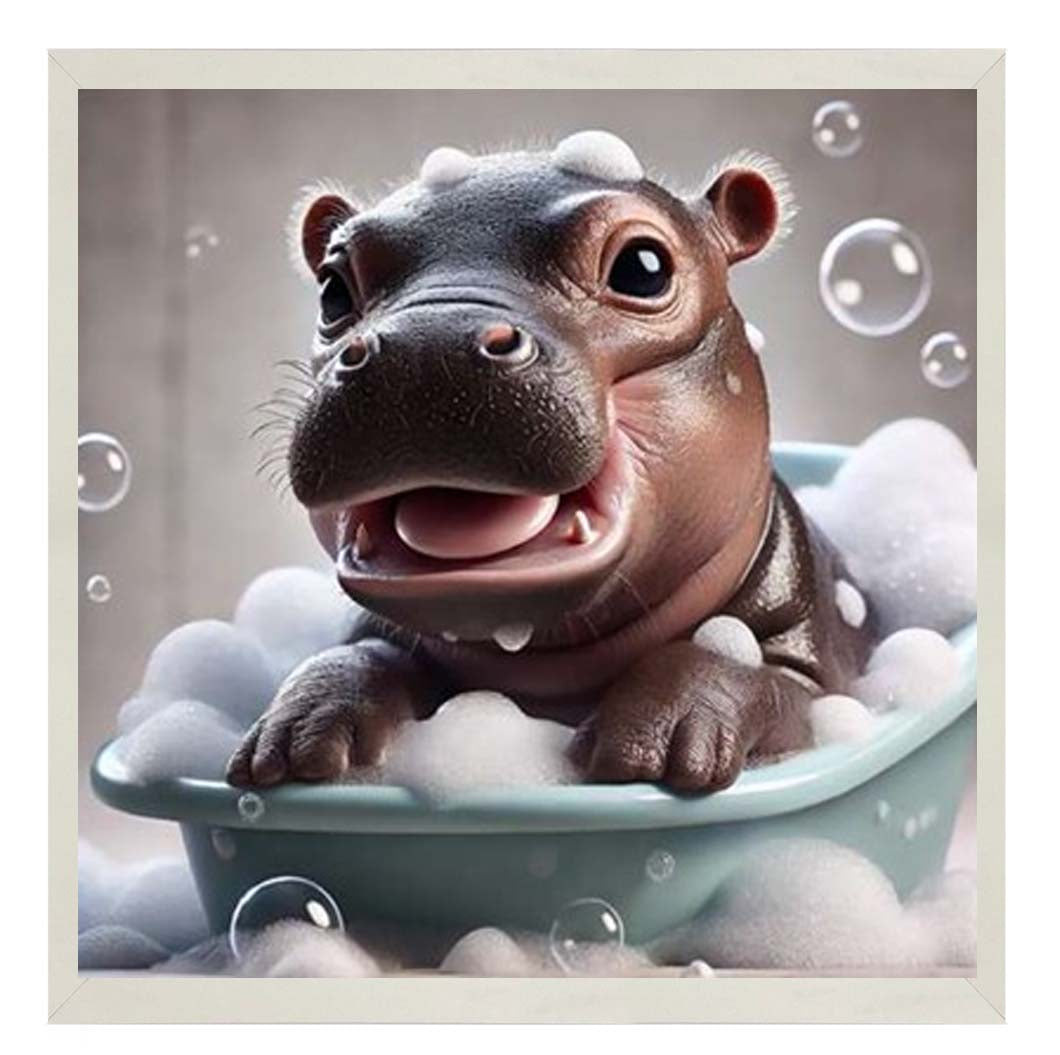 AN2203 Baby Hippo Enjoy Bathing