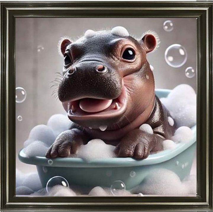 AN2203 Baby Hippo Enjoy Bathing