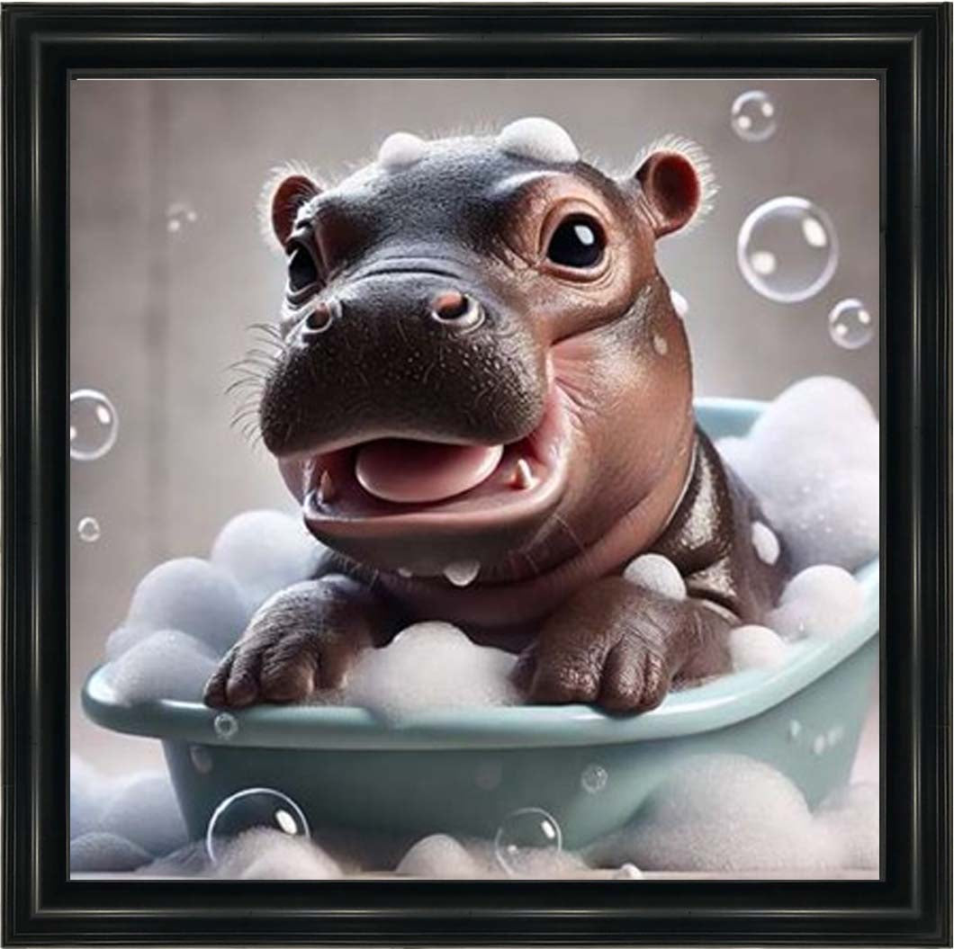 AN2203 Baby Hippo Enjoy Bathing