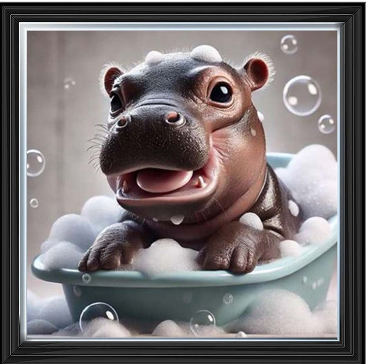 AN2203 Baby Hippo Enjoy Bathing