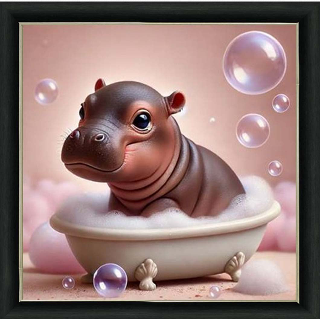 AN2204 Bathing Baby Hippo