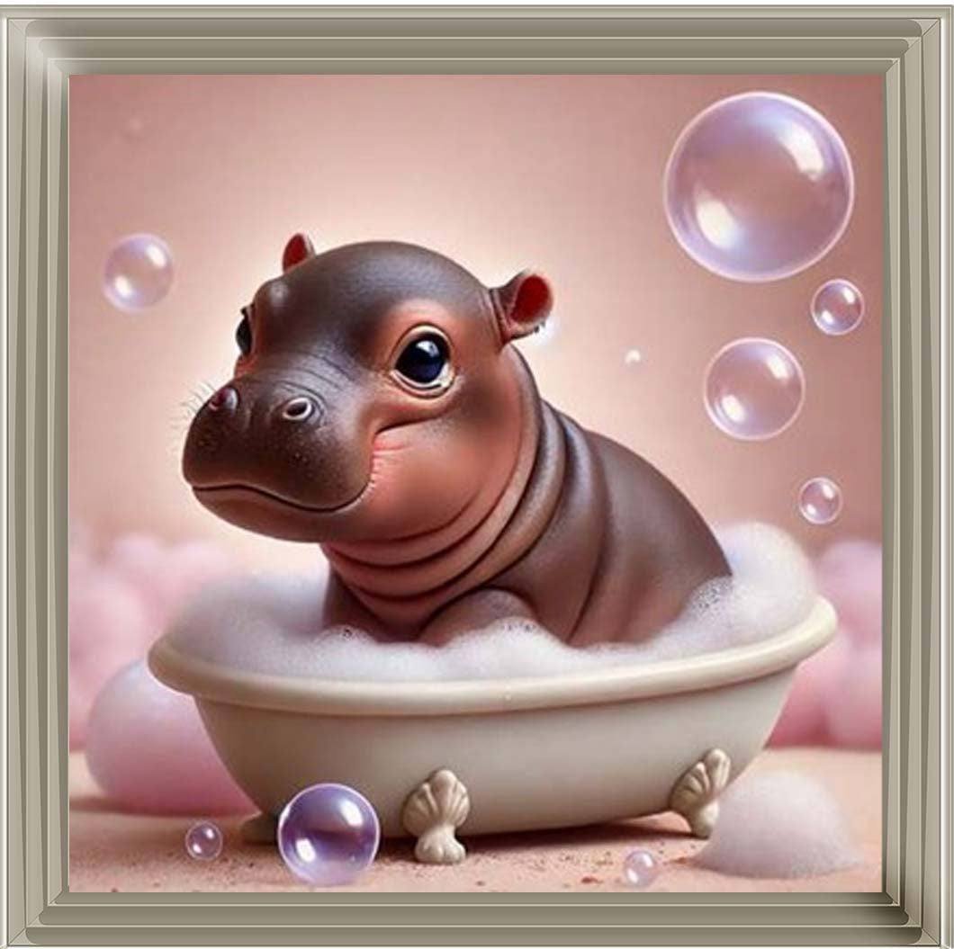 AN2204 Bathing Baby Hippo