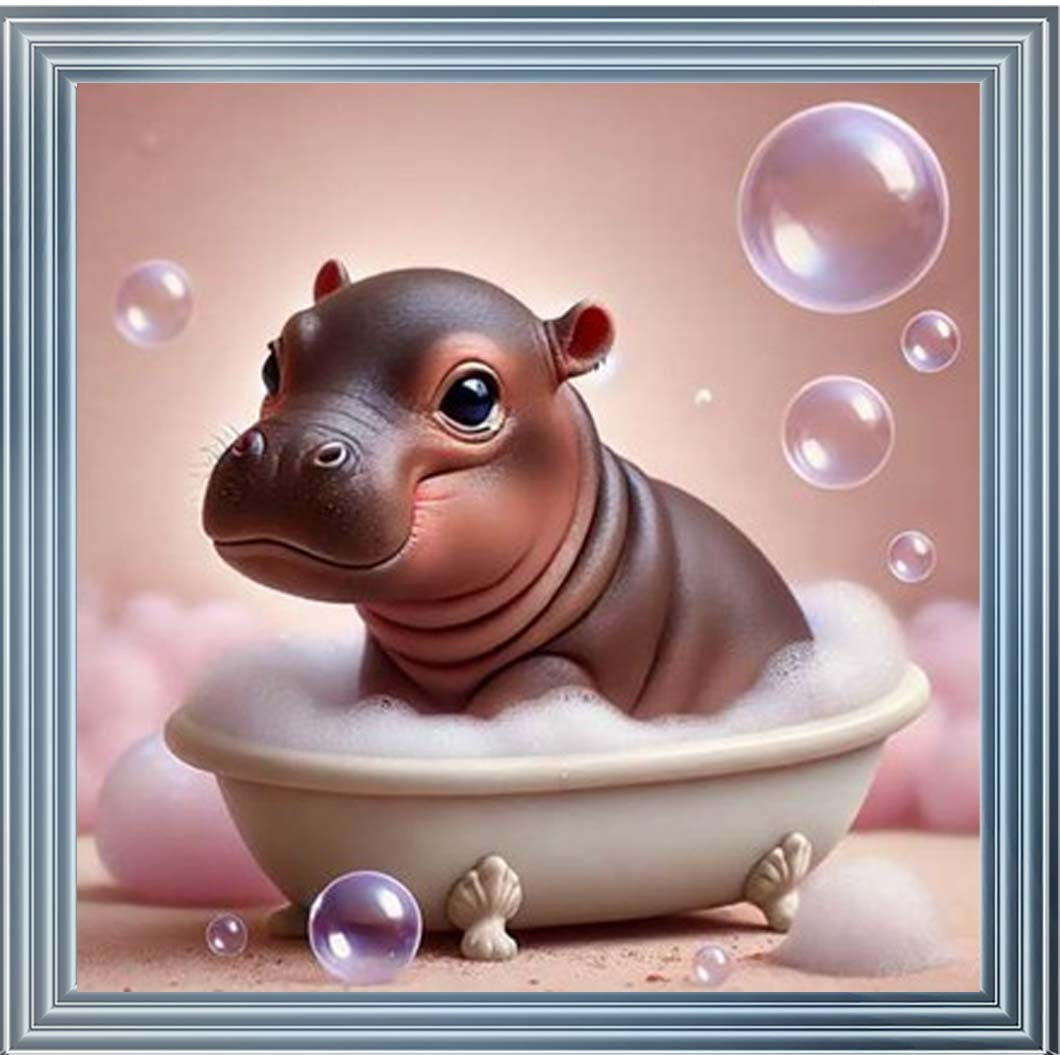 AN2204 Bathing Baby Hippo
