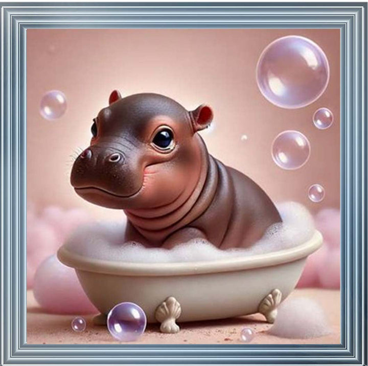 AN2204 Bathing Baby Hippo