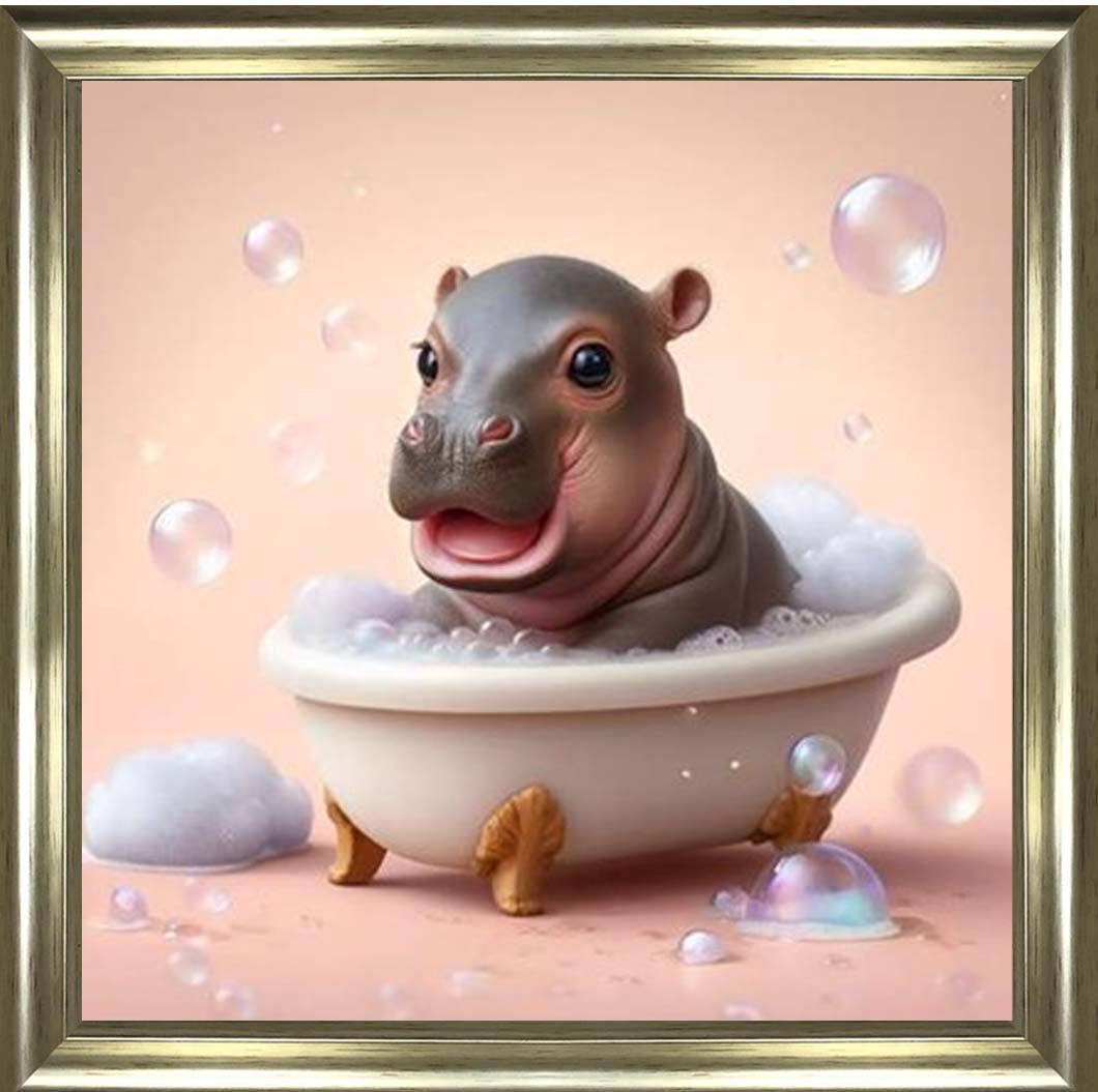AN2205 Happy Baby Hippo in Tub
