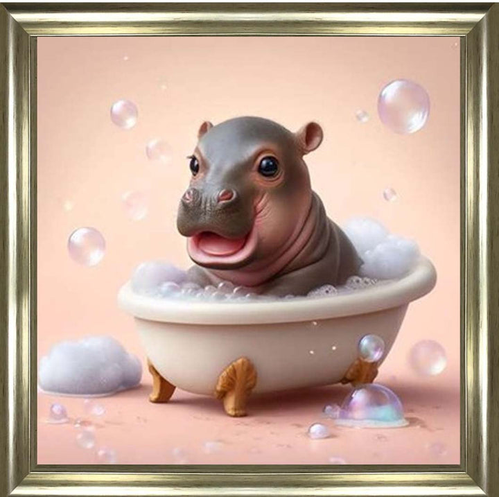 AN2205 Happy Baby Hippo in Tub