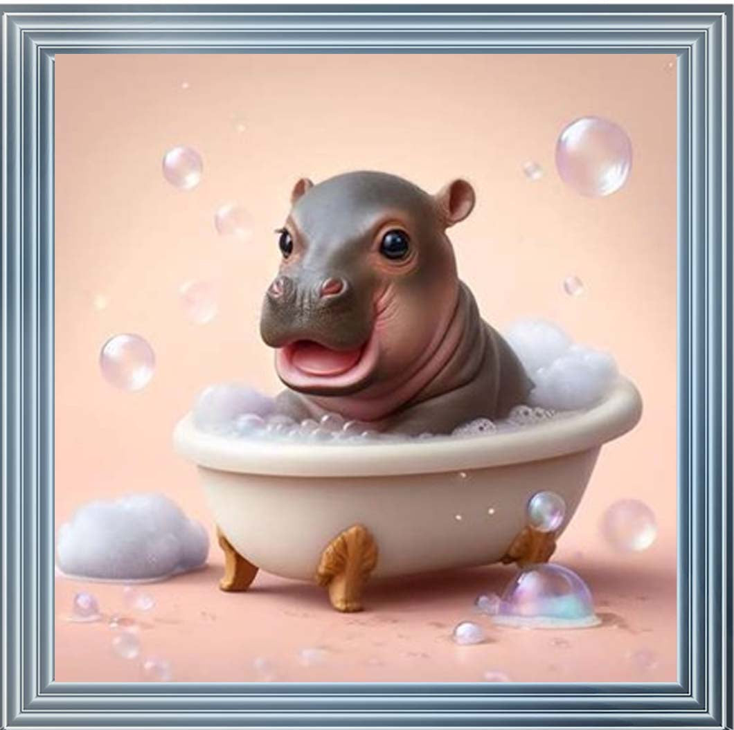 AN2205 Happy Baby Hippo in Tub