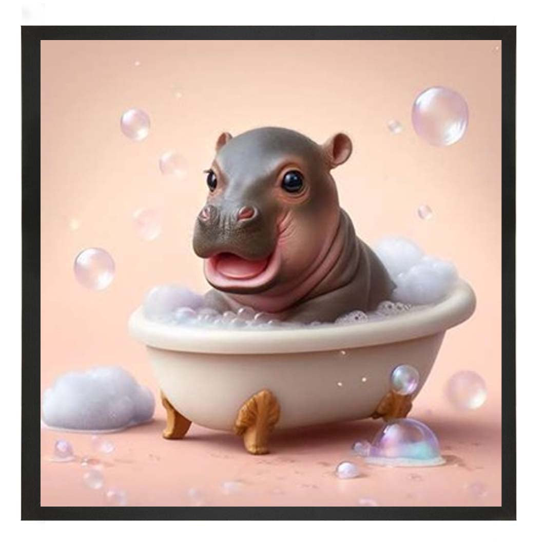 AN2205 Happy Baby Hippo in Tub