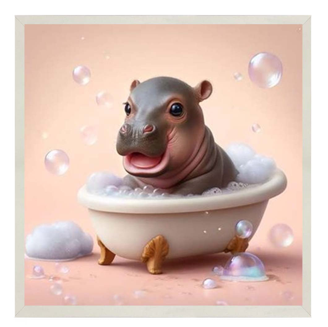 AN2205 Happy Baby Hippo in Tub