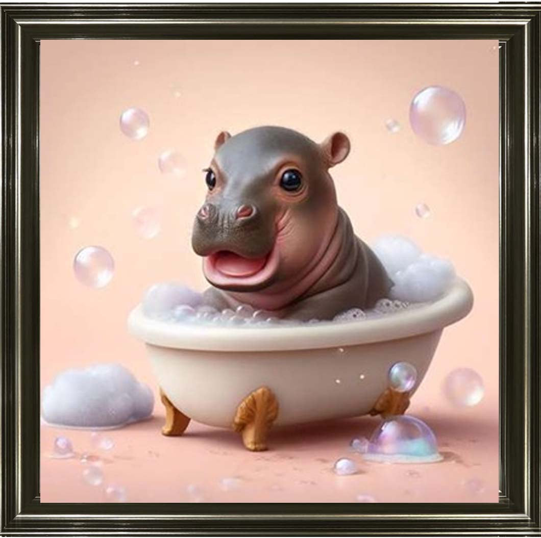 AN2205 Happy Baby Hippo in Tub