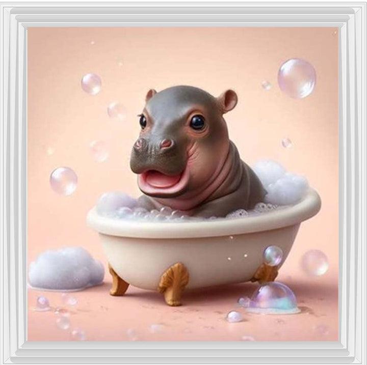 AN2205 Happy Baby Hippo in Tub
