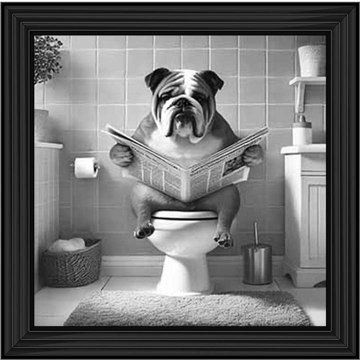 AN2210 BULLDOG ON THE TOILET