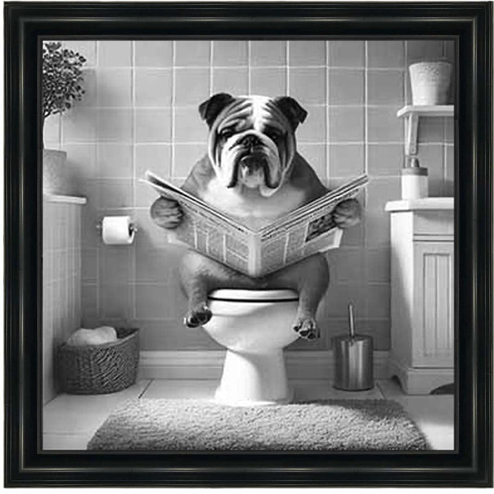 AN2210 BULLDOG ON THE TOILET