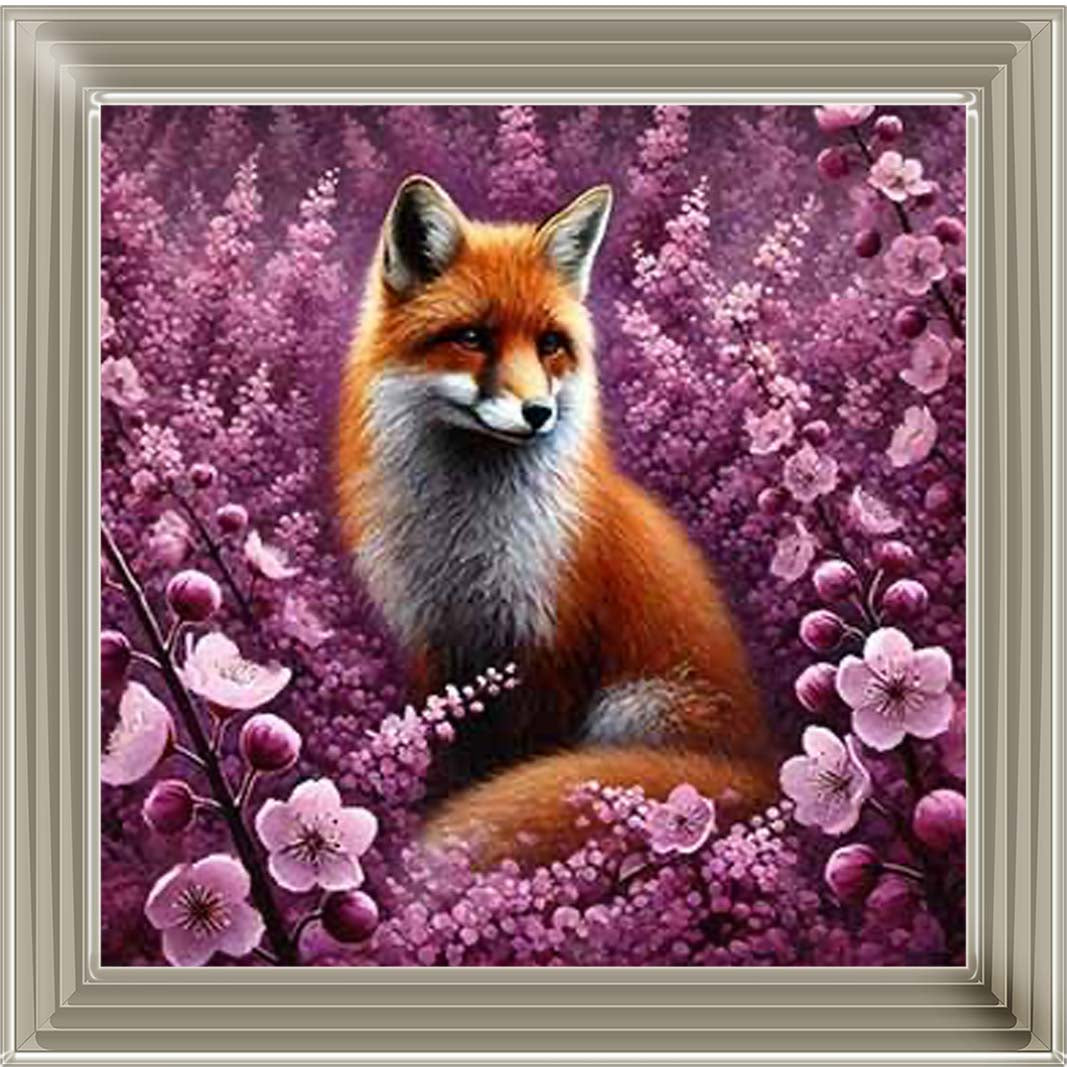 AN2215 Fox with Cherry blossom