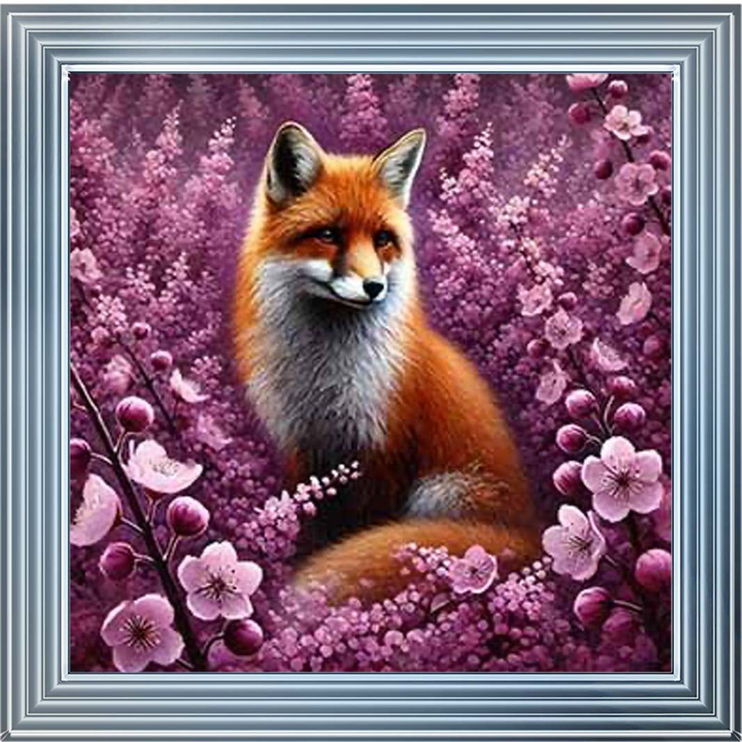 AN2215 Fox with Cherry blossom